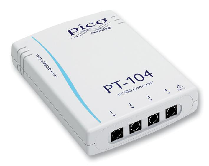 PICO TECHNOLOGY USB PT-104 Data Logger for Temperature, Resistance and Voltage Measurement with USB/Ethernet Interface