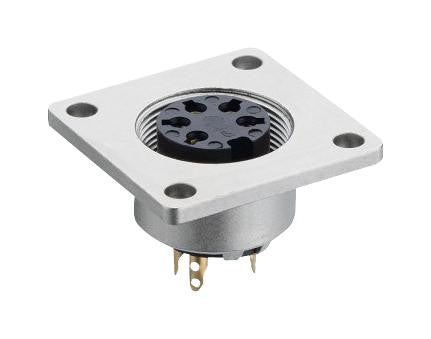 LUMBERG 0308 07 Circular Connector, 03 Series, Panel Mount Receptacle, 7 Contacts, Solder Socket