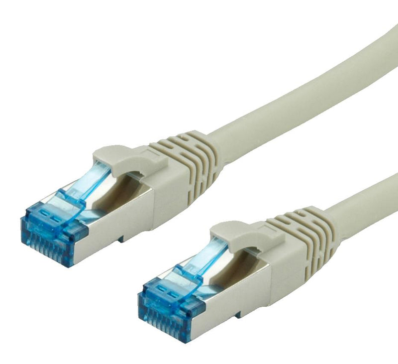 Multicomp PRO MP001964 Ethernet Cable S/FTP Cat6a 2 m 6.6 ft RJ45 Plug to Grey