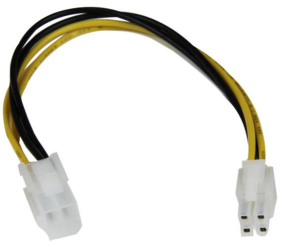 Startech ATXP4EXT ATXP4EXT Computer Cable ATX 4-pin Plug Socket 8 " 204 mm Multi-coloured