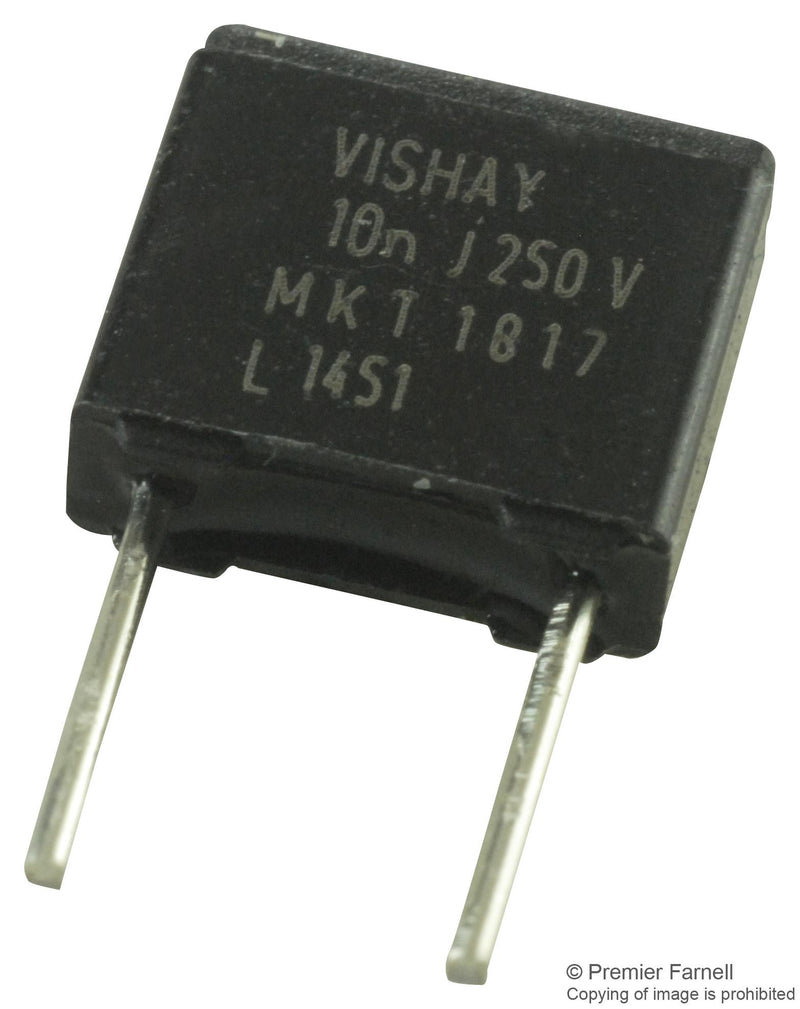 VISHAY MKT1817310254 Film Capacitor, 0.01 &micro;F, 250 V, PET (Polyester), &plusmn; 5%, MKT1817 Series