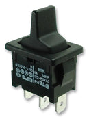 MARQUARDT 1818.1302-00 Rocker Switch with lever, SPDT, (On)-Off-(ON), Centre Off, 6A, 250V, Panel Mount