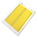 PRO Power 2075094 2075094 Wire Marker Tie On Printable Plate Yellow 88mm x 16mm