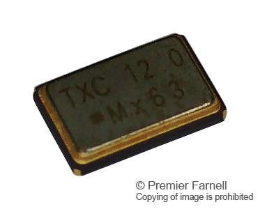 TXC 8Y-24.000MAAJ-T Crystal, 24 MHz, SMD, 2mm x 1.6mm, 30 ppm, 18 pF, 30 ppm, 8Y Series