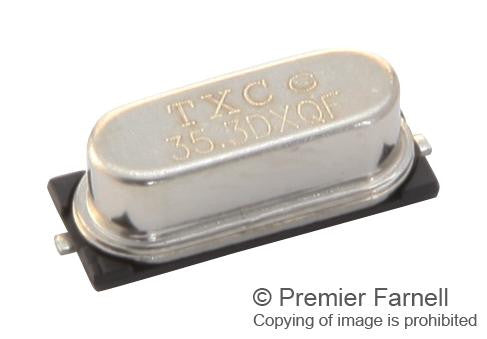 TXC 9C-16.000MAAJ-T Crystal, 16 MHz, SMD, 11.4mm x 4.35mm, 30 ppm, 18 pF, 30 ppm, 9C Series