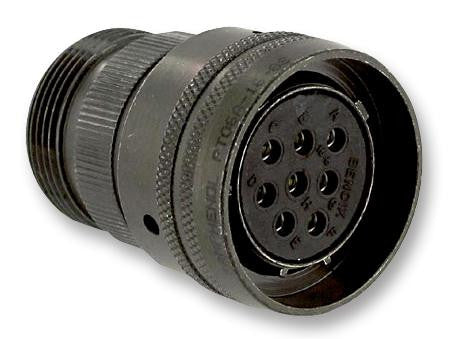 AMPHENOL PT06A16-8S Circular Connector, PT Series, MIL-DTL-26482 Series I Equivalent, Straight Plug, 8 Contacts