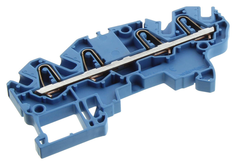 Entrelec - TE Connectivity 1SNK705022R0000 1SNK705022R0000 DIN Rail Mount Terminal Block 4 Ways 12 AWG 2.5 mm&Acirc;&sup2; Clamp 24 A