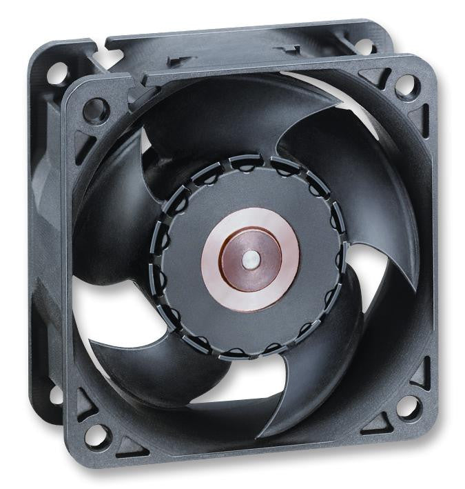 EBM-PAPST 622L Axial Fan, 620 Series, 12 V, DC, 60 mm, 25 mm, 29 dBA, 12.4 cu.ft/min