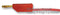 HIRSCHMANN TEST AND MEASUREMENT 934066701 Test Lead, 4mm Banana Plug to 4mm Banana Plug, Red, 60 V, 32 A, 2 m