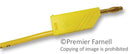 HIRSCHMANN TEST AND MEASUREMENT 934063703 Test Lead, 4mm Banana Plug to 4mm Banana Plug, Yellow, 60 V, 32 A, 1 m