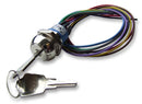 APEM JD9S126W Keylock Switch, SPCO, Wire Leaded, 4 A, 250 V