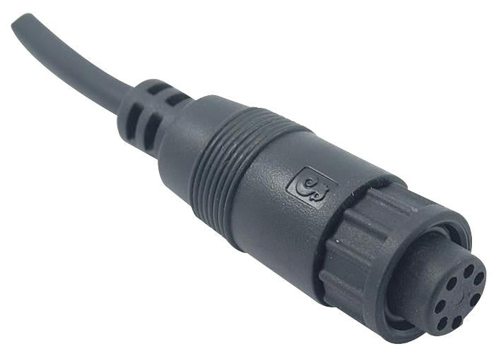 MULTICOMP 2CT3004-W08300 Circular Cable Assembly, Crimp Socket, Free Ends, 3.28 ft, 1 m, Black