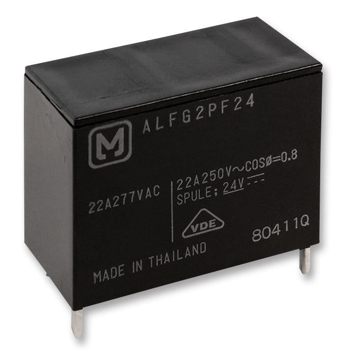 PANASONIC ELECTRIC WORKS ALFG2PF24 General Purpose Relay, LF-G(ALFG) Series, Power, Non Latching, SPST-NO, 24 VDC