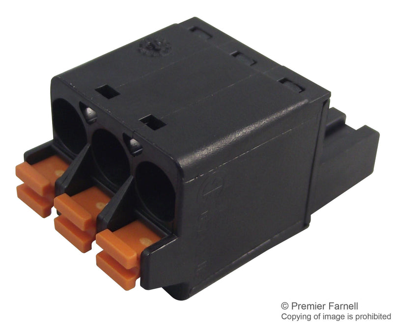 WEIDMULLER 1013440000 Pluggable Terminal Block, 5.08 mm, 3 Ways, 26 AWG, 12 AWG, 2.5 mm&sup2;, Push In