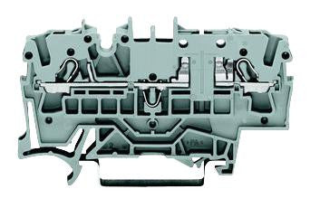 WAGO 2002-1681 Fused Terminal Block, 2 Ways, 22 AWG, 12 AWG, 4 mm&sup2;, Clamp, 10 A