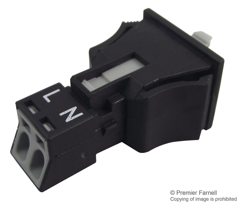 WAGO 890-702 Rectangular Connector, WINSTA MINI Series, 2 Contacts, Receptacle, Crimp, 1 Row