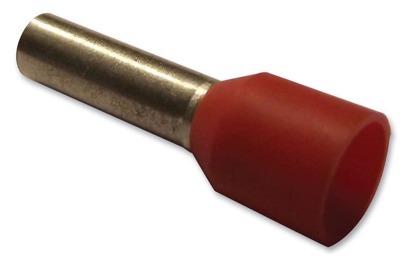 JST (JAPAN SOLDERLESS TERMINALS) FWE4-10 Wire Ferrule Terminal, FWE Series, 12 AWG, 4 mm&sup2;, Orange, PP (Polypropylene)