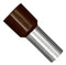 JST (JAPAN SOLDERLESS TERMINALS) FWE10-12 Wire Ferrule Terminal, FWE Series, 7.94 AWG, 10 mm&sup2;, PP (Polypropylene), Brown