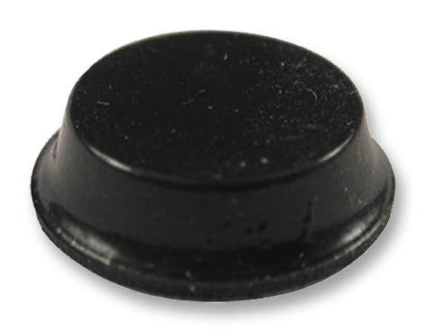 HAMMOND 1421T2 Bumper / Feet, Stick On, Pack 24, Round, Black, 3.5 mm, Rubber, Press Fit, 1421 Series