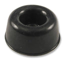 HAMMOND 1421T9BK Bumper / Feet, Stick On, Pack 24, Round, Black, 10.16 mm, Rubber, Press Fit, 1421 Series