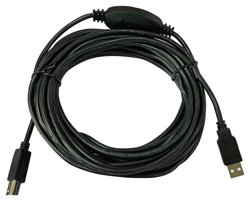 Multicomp MC002733 USB Cable Type A Plug B 7.62 m 25 ft 2.0 Black