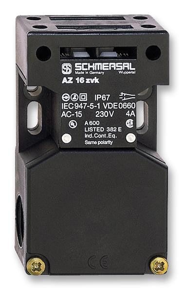 SCHMERSAL AZ16-02ZVRK-M20 Limit Switch, 2NC, 4 A, 230 V, 30 N