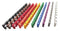 PRO POWER PB-250-SM0C Cable Marker, Clip-On, Legend 0 - 9, Nylon 6.6, Multicolour, 0.15 mm - 0.5 mm, Pack 250