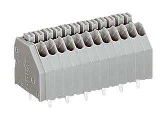 WAGO 250-406 Wire-To-Board Terminal Block, 6 Ways, 24 AWG, 20 AWG, 0.5 mm&iuml;&iquest;&frac12;, Push In