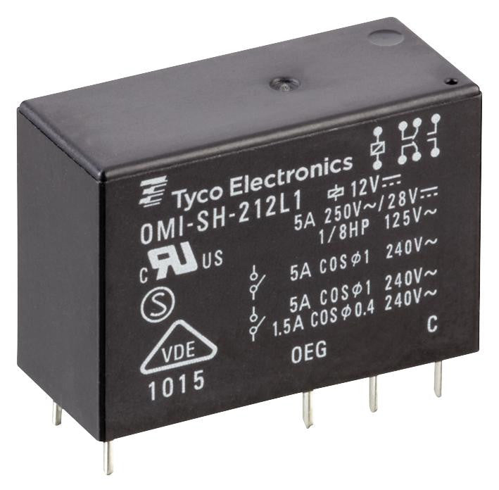 OEG - TE CONNECTIVITY OMI-SS-106LM,000 General Purpose Relay, OMI Series, Power, Non Latching, SPDT, 6 VDC, 10 A