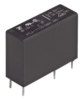 OEG - TE CONNECTIVITY PCJ-112D3M,301Y General Purpose Relay, PCJ Series, Power, Non Latching, SPST-NO, 12 VDC, 5 A