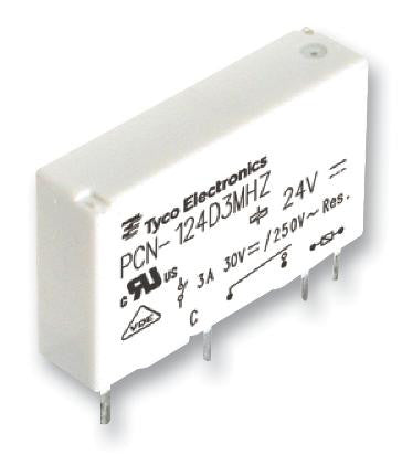 TE CONNECTIVITY PCN-124D3MHZ,001B General Purpose Relay, PCN Series, Power, Non Latching, SPST-NO, 24 VDC, 5 A