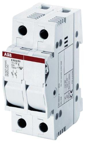 ABB E91/32 PV Fuseholder, DIN Rail, 1000V, 32A, 10.3 x 38mm, Screw, 1 Pole, DC-20B