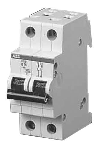 ABB S202MC16 Thermal Magnetic Circuit Breaker, Miniature, C Curve, System Pro M Compact S200M Series, 440 VAC