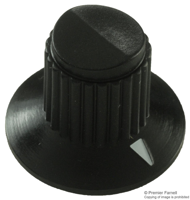 GRAYHILL 11K5015-JMNB ROUND SKIRT FLUTED CONTROL KNOB, 3.175MM