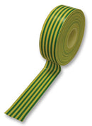 PRO POWER PVC TAPE 1920YG Tape, Green/Yellow, Insulating, PVC (Polyvinylchloride), 19 mm, 0.75 ", 20 m, 65.62 ft