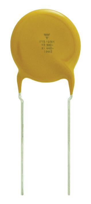 VISHAY VY2101K29Y5SS63V7 Ceramic Suppression Capacitor, Disc, 100 pF, VY2 Series, &plusmn; 10%, X1 / Y2, 440 V, 300 V