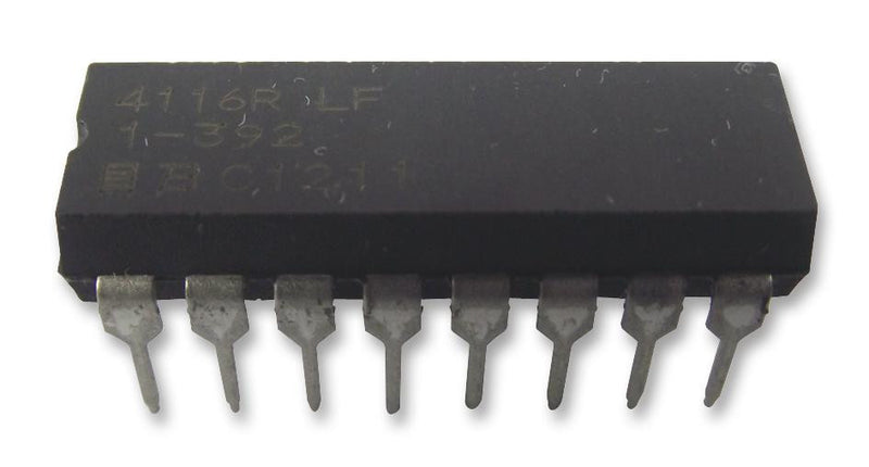 BOURNS 4116R-1-392LF Fixed Network Resistor, 3.9 kohm, 100 V, 8 Elements, Isolated, DIP, 250 mW