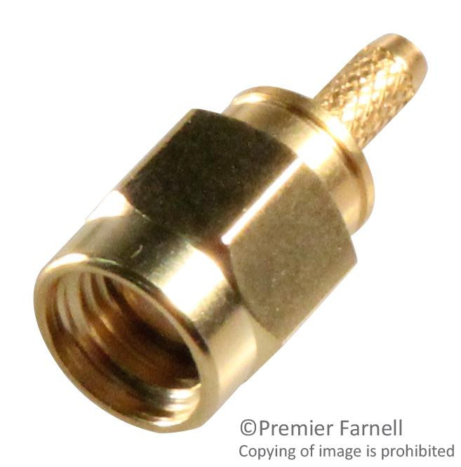 MOLEX 73251-0111 RF / Coaxial Connector, SMA Coaxial, Straight Plug, Crimp, 50 ohm, RG55, RG142, RG223, RG400, Brass