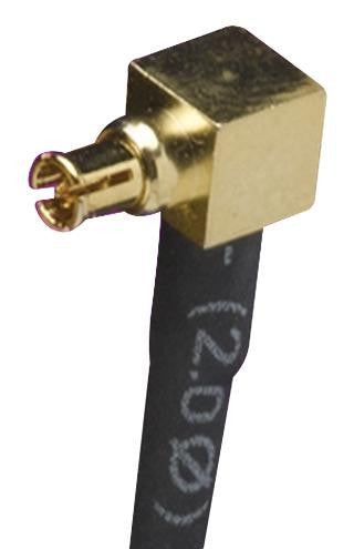 MOLEX 73413-0062 RF / Coaxial Connector, SSMCX Coaxial, Right Angle Plug, Crimp, 50 ohm, Brass