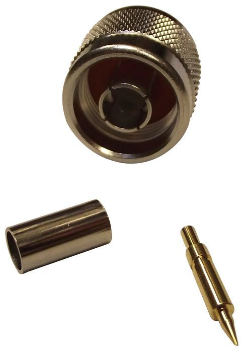 MOLEX 73100-0042 RF / Coaxial Connector, N Coaxial, Straight Plug, Crimp, 50 ohm, RG58, RG141, RG303, Brass