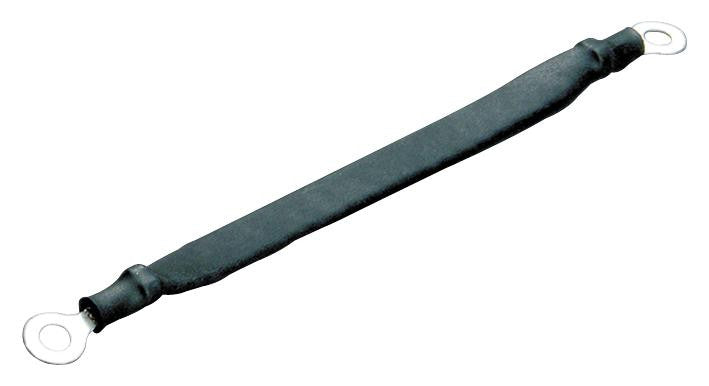 WURTH ELEKTRONIK 74273715 Earth Strap, Heat Shrink Insulated, M4 Lug, M4 Lug, 11.8 ", 300 mm, Black