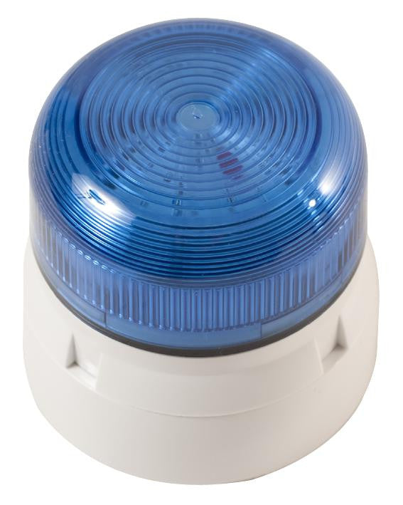 KLAXON QBS-0056 Beacon, Xenon, Blue, Flashing, 3W, 24VDC, IP65, 85mm Dia., 81mm Height