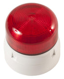 KLAXON QBS-0017 Beacon, Xenon, Red, Flashing, 3W, 230VAC, IP65, 85mm Dia., 81mm Height