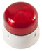 KLAXON QBS-0017 Beacon, Xenon, Red, Flashing, 3W, 230VAC, IP65, 85mm Dia., 81mm Height