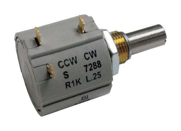 BI TECHNOLOGIES / TT ELECTRONICS 7286R50KL.25 Rotary Potentiometer, 50 kohm, 2 W, &plusmn; 5%, 7286R Series, 10 Turns, Linear