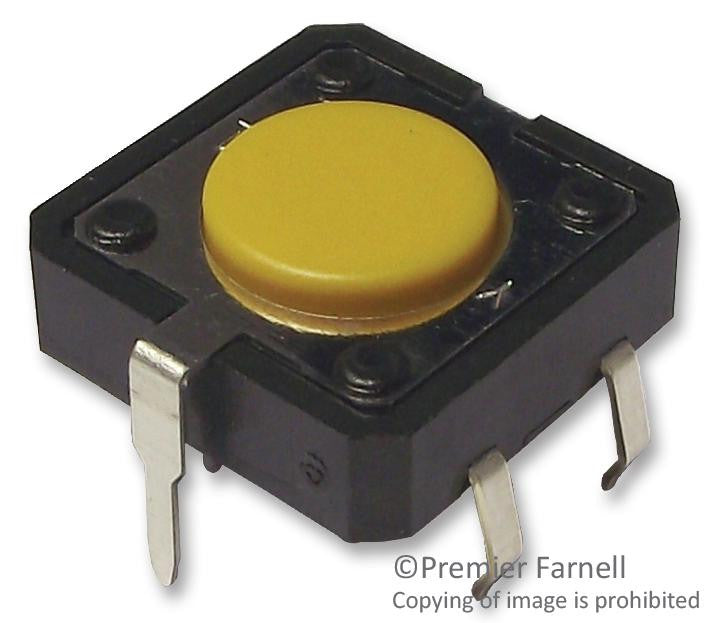 OMRON ELECTRONIC COMPONENTS B3F4105 Tactile Switch, Non Illuminated, 24 V, 50 mA, 2.55 N, Solder, B3F Series