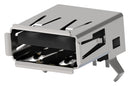 AMP - TE Connectivity 292303-3 USB Connector Type A 2.0 Receptacle 4 Ways Through Hole Mount Right Angle