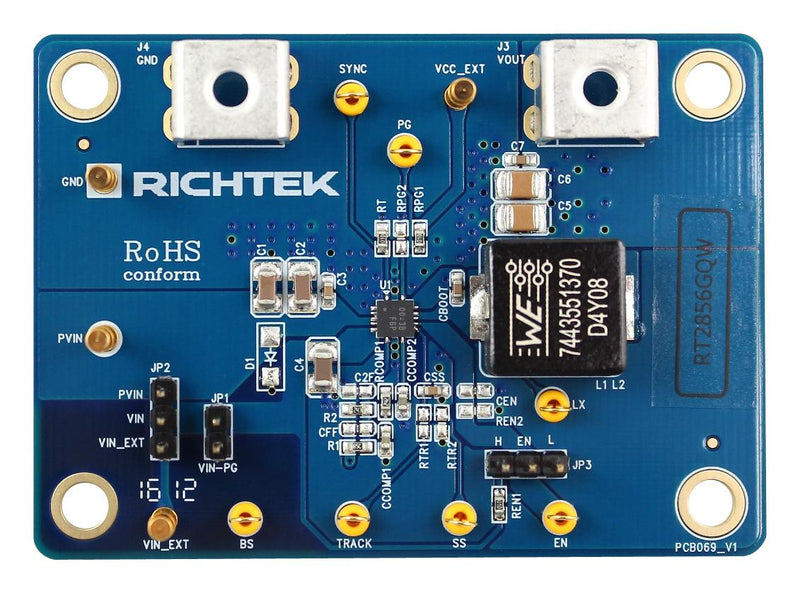 Richtek EVB_RT2856GQW Evaluation Board RT2856GQW DC/DC Converter 3.3V 6A Output 4.5V To 18V Input