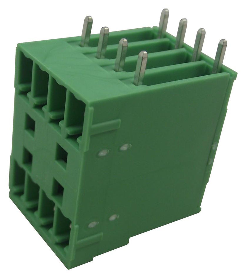 Phoenix Contact MCD 15/ 4-G1-381 Terminal Block Header 3.81 mm 8 Ways A 160 V Through Hole Right Angle