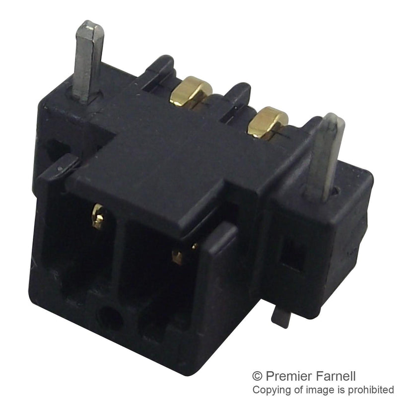 Phoenix Contact MC 05/ 2-G-254 SMD R24 MC R24 Terminal Block Right Angle Black Header 2.54 mm 2 Ways 6 A 160 V Surface Mount